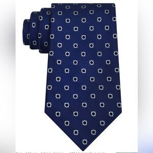 Club Room Men’s Stripe Tie Floral detail Navy